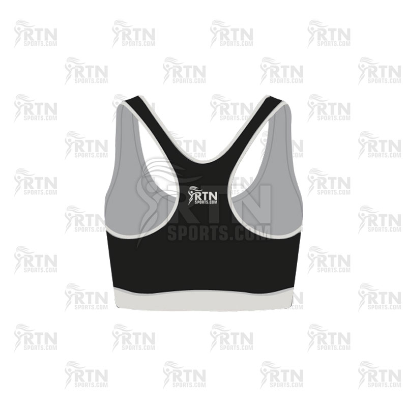 Sublimated Black and White Sports Bra RTN SPORTS